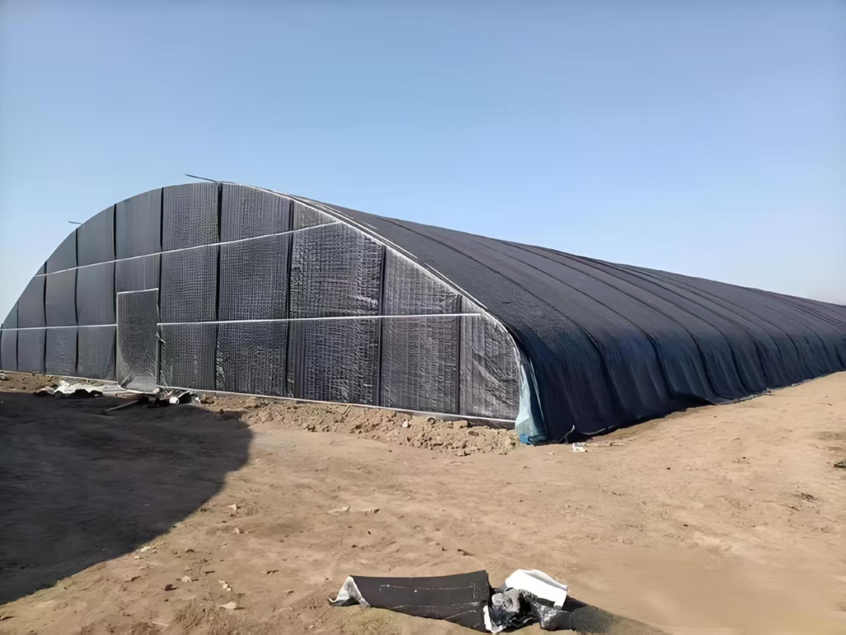 食用菌种植棚骨架_棚外整体完工实景