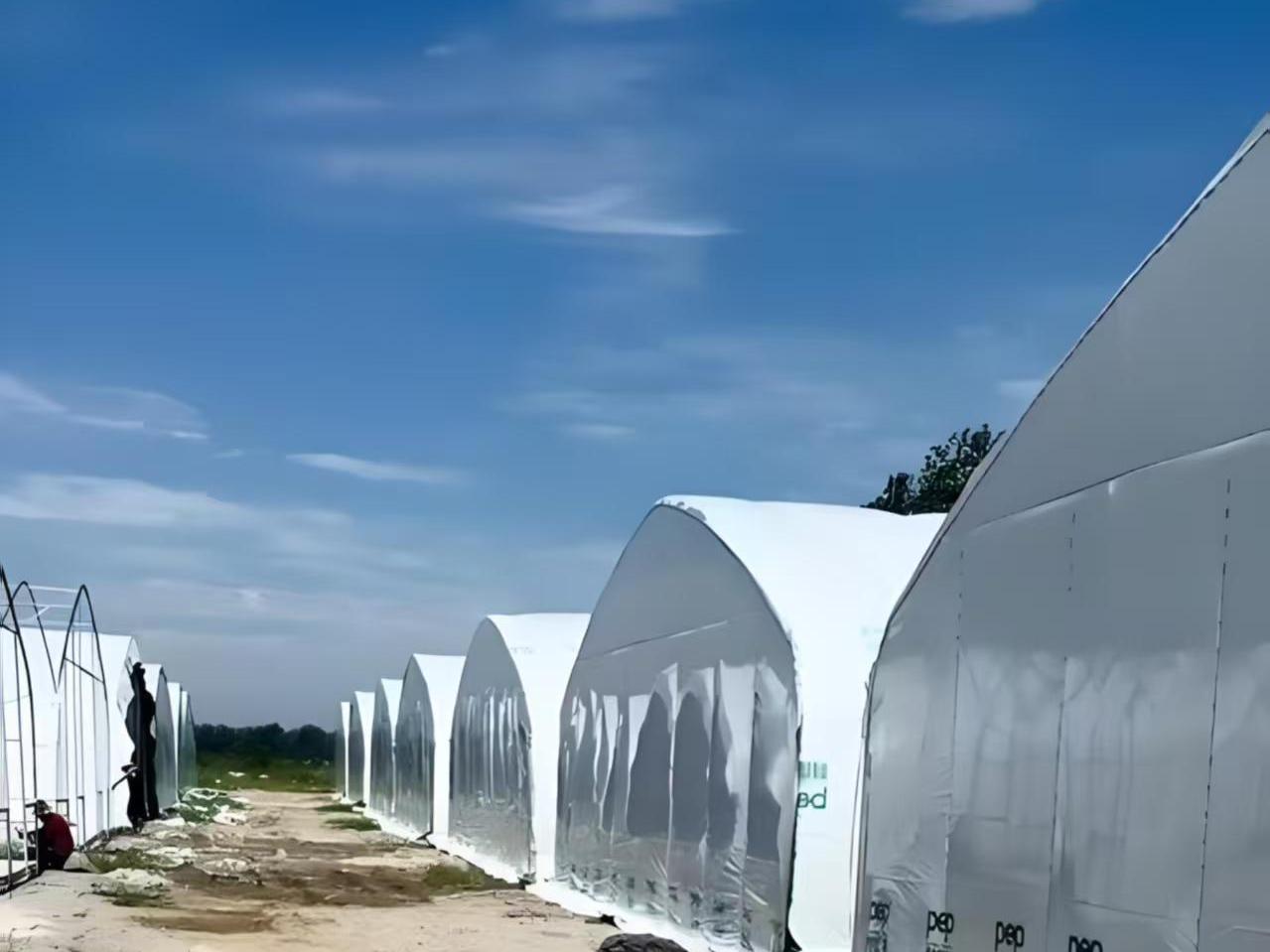养殖大棚骨架-安装实拍现场